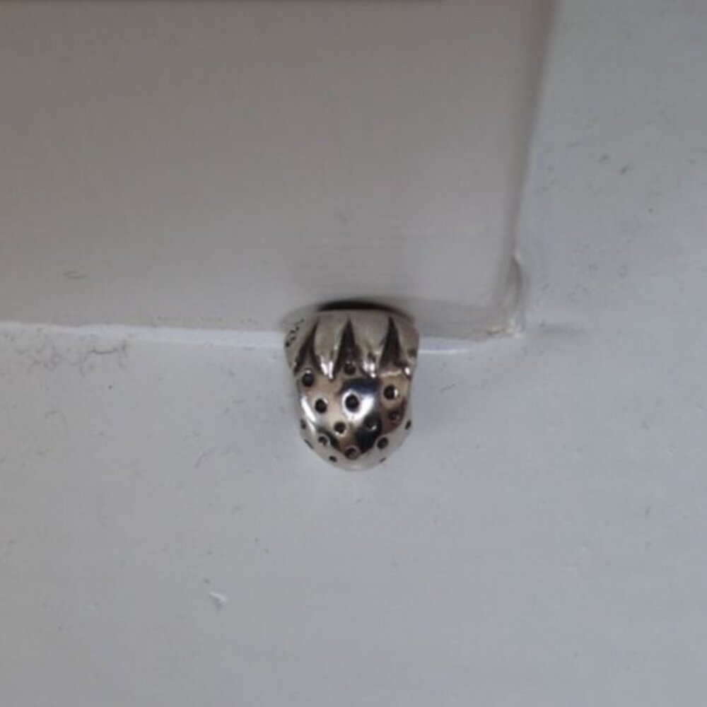 Pandora Retired Strawberry Sterling Silver Charm - Picture 6 of 9